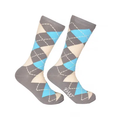 David Wej Men's Patterned Socks - Grey In Gray