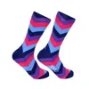 David Wej Men's Patterned Socks - Purple  Pink In Purple