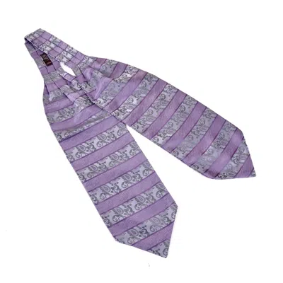 David Wej Men's Pink / Purple Self Tie Paisley Cravat – Lilac