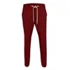 David Wej Men's Plain Drawstring Trouser – Burgundy In Red