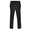 David Wej Men's Plain Loose Fit Drawstrings Trouser – Black In Black