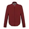 David Wej Men's Red Ashford Relaxed Zip Through Jacket - Burgundy In Red