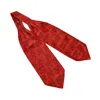 David Wej Men's Red / Black Self Tie Paisley Cravat – Red & Black In Red/black