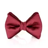 David Wej Men's Red Silk Bow Tie - Wine In Red