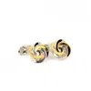 David Wej Men's Ring Circle Cufflink – Silver Gold In Multi