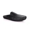David Wej Men's Soft Leather Slip On Loafers – Black In Black