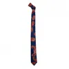 David Wej Men's Textured Paisley Tie – Navy Orange In Multi