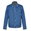 David Wej Men's Vanguard Stretch Denim Jacket - Light Blue In Blue