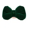 David Wej Men's Velvet Pretied Bow Tie – Green In Green