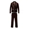 David Wej Men's Washington Corduroy Biker Set - Brown In Brown