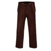 David Wej Men's Washington Drawstring Corduroy Trouser - Brown In Brown