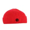 David Wej Men's Wickliffe Wool Beanie – Red In Red