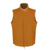 David Wej Men's Yellow / Orange Hugo Linen Gilet - Mustard