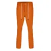 David Wej Men's Yellow / Orange Kingston Drawstring Trouser - Orange In Yellow/orange