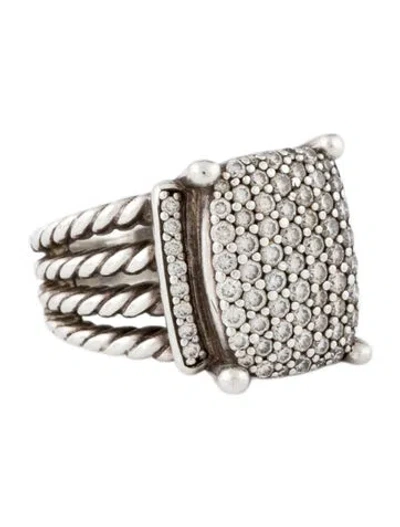 Pre-owned David Yurman 1.12ctw Diamond Wheaton Ring In Multi