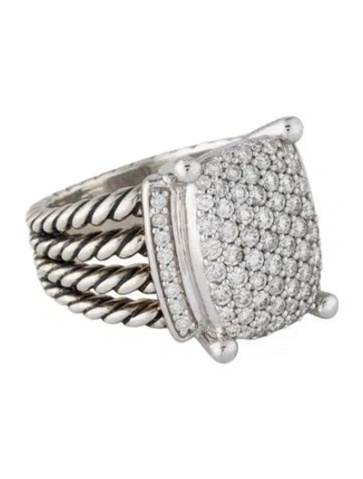 Pre-owned David Yurman 1.12ctw Diamond Wheaton Ring In Multi