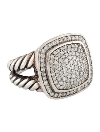 Pre-owned David Yurman 1.16ctw Diamond Albion Ring In Multi
