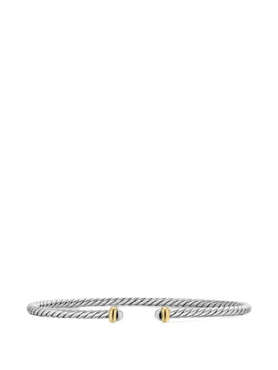 David Yurman 14kt Yellow Gold Flex Bracelet In Metallic