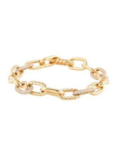 Pre-owned David Yurman 18k 2.69ctw Diamond Madison Chain Bracelet, 6.5" In Multicolor