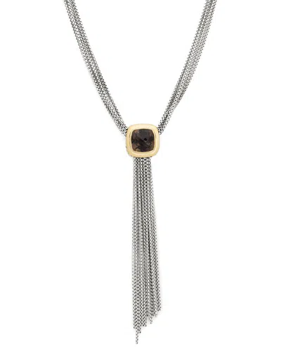 David Yurman 18k & Silver Smoky Quartz Albion Necklace (authentic ) In Metallic
