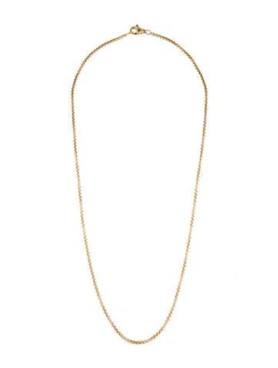 Pre-owned David Yurman 18k Box Chain, 22" In Multi