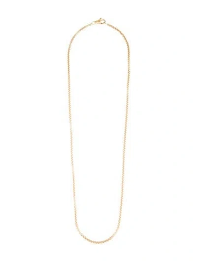 Pre-owned David Yurman 18k Box Chain Necklace, 22" In Multicolor