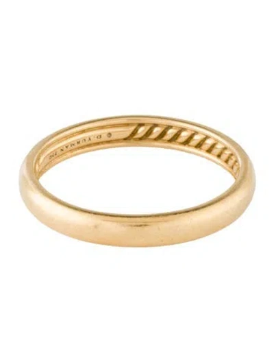 Pre-owned David Yurman 18k Classic Band In Multicolor