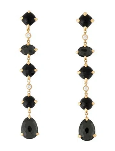 Pre-owned David Yurman 18k Diamond & Multistone Châtelaine Drop Earrings