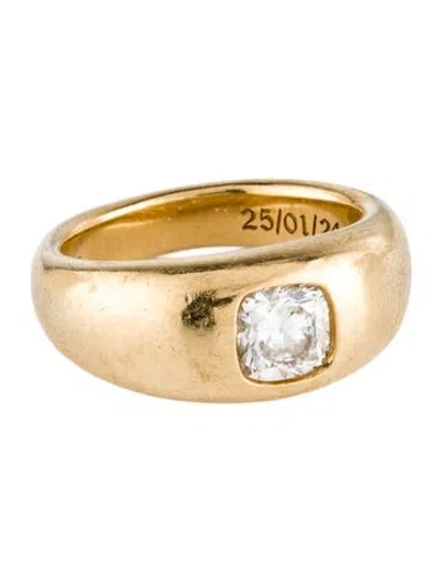 Pre-owned David Yurman 18k Diamond Engagement Ring In Multi