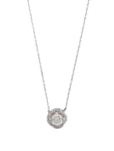 Pre-owned David Yurman 18k Diamond Infinity Pendant Necklace, 18" In Multi