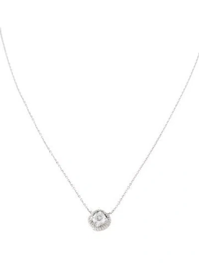 Pre-owned David Yurman 18k Diamond Infinity Pendant Necklace, 18.25" In Multi