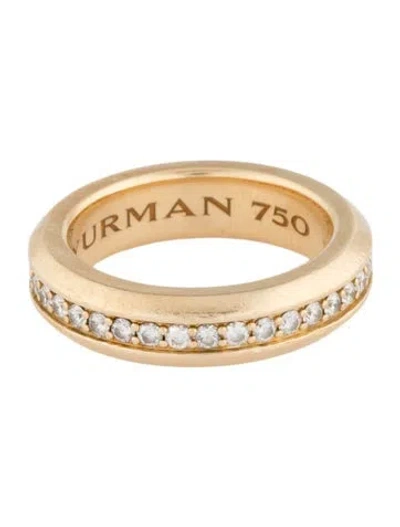 Pre-owned David Yurman 18k Diamond Streamline Band In Multi