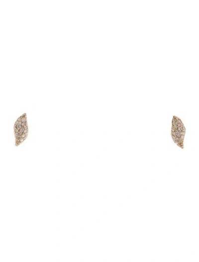 Pre-owned David Yurman 18k Diamond Studs In Multi