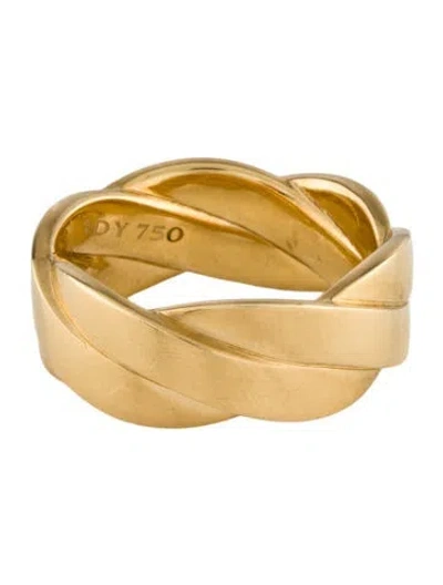 Pre-owned David Yurman 18k Dy Helios™ Band Ring In Multicolor
