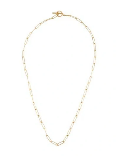 Pre-owned David Yurman 18k Elongated Chain Necklace, 20" In Multi