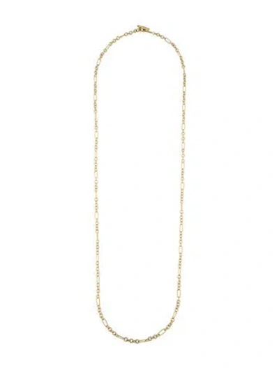 Pre-owned David Yurman 18k Figaro Long Chain Necklace, 41" In Multi