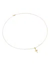 David Yurman 18k Gold Cable Cross Pendant Necklace