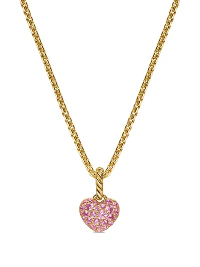 David Yurman 18k Gold Petite Pavé© Sapphire Necklace