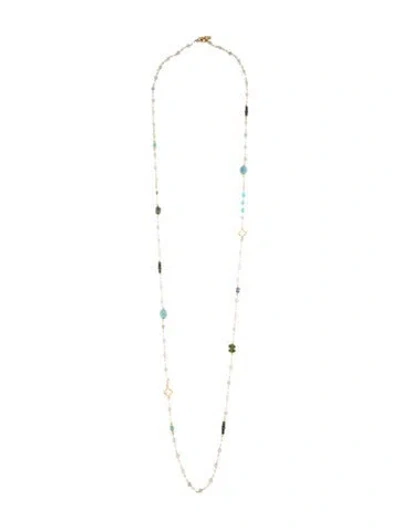 Pre-owned David Yurman 18k Multistone Bijoux Beads Strand Necklace, 40.5"
