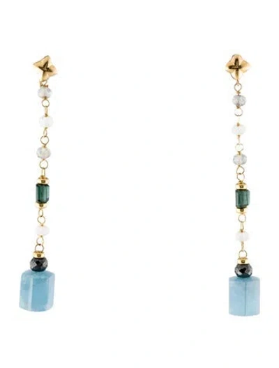 Pre-owned David Yurman 18k Multi-stone Bijoux Drop Earrings