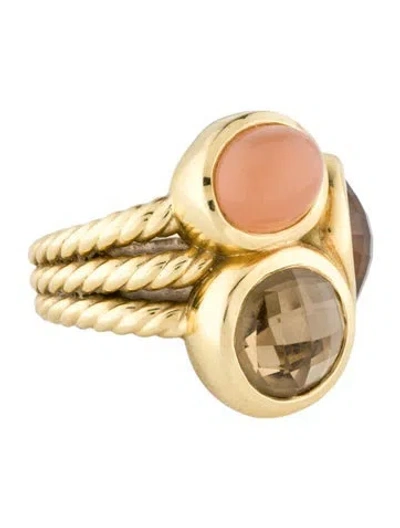 Pre-owned David Yurman 18k Multi-stone Mosaic Cocktail Ring