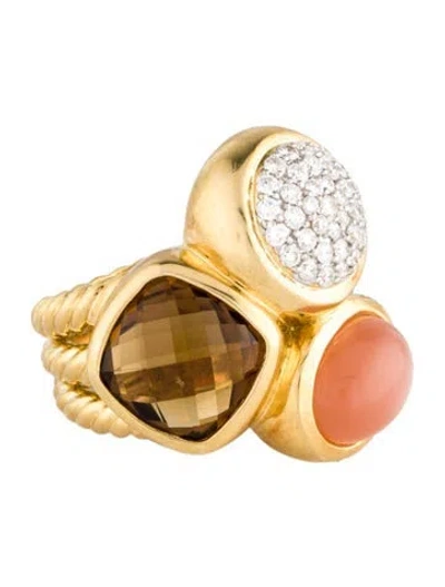 Pre-owned David Yurman 18k Multi-stone Mosaic Ring