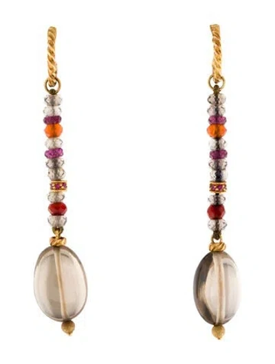Pre-owned David Yurman 18k Multi-stone Tweejoux Drop Earrings