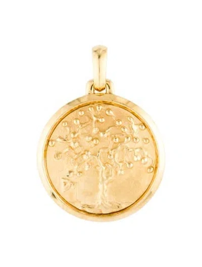 Pre-owned David Yurman 18k Petrvs® Tree Of Life Amulet Pendant In Multi