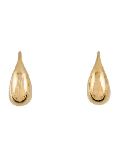 Pre-owned David Yurman 18k Pure Form Teardrop Earrings In Multi