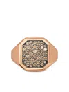 David Yurman 18k Rose Gold Streamline® Signet Ring In Pink