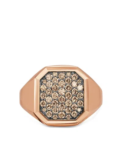 David Yurman 18k Rose Gold Streamline® Signet Ring In Pink
