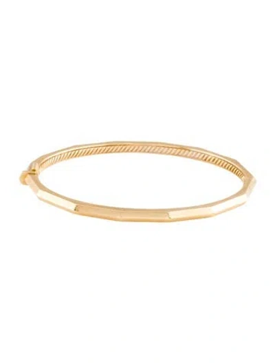 Pre-owned David Yurman 18k Stax Faceted Bracelet, 6.25" In Multi