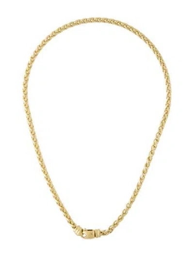 Pre-owned David Yurman 18k Wheat Chain Necklace, 16" In Multi