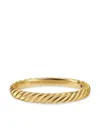 David Yurman 18k Yellow Gold Cable Brangle Bracelet In Gold
